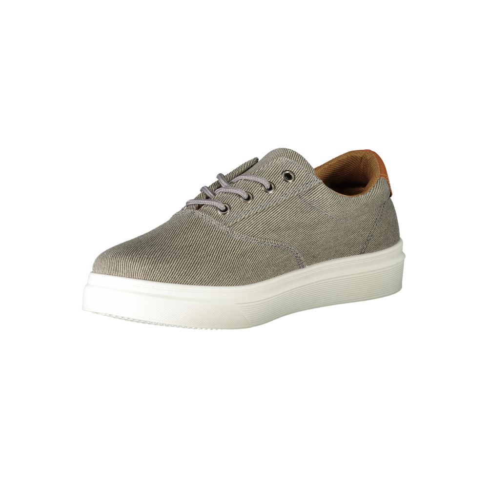 Gray Polyester Sneaker - ventzia