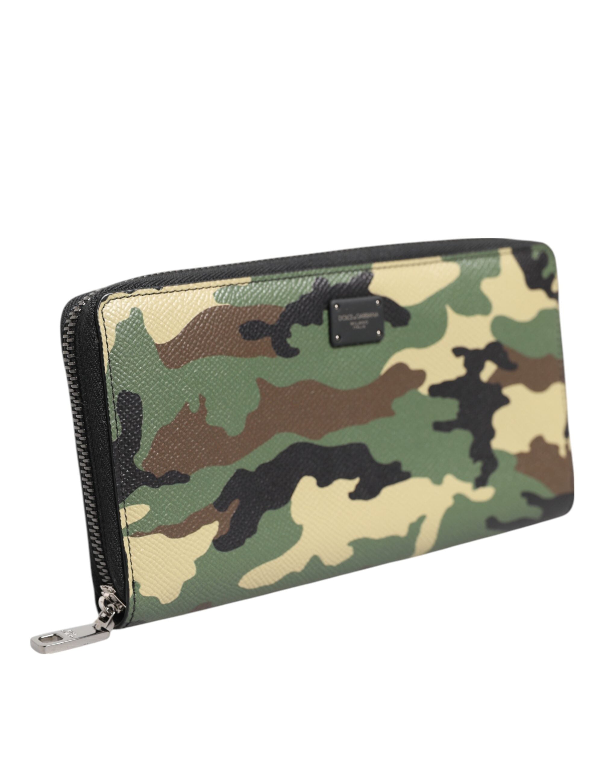 Multicolor Camouflage Logo Zip Around Continental Wallet - ventzia