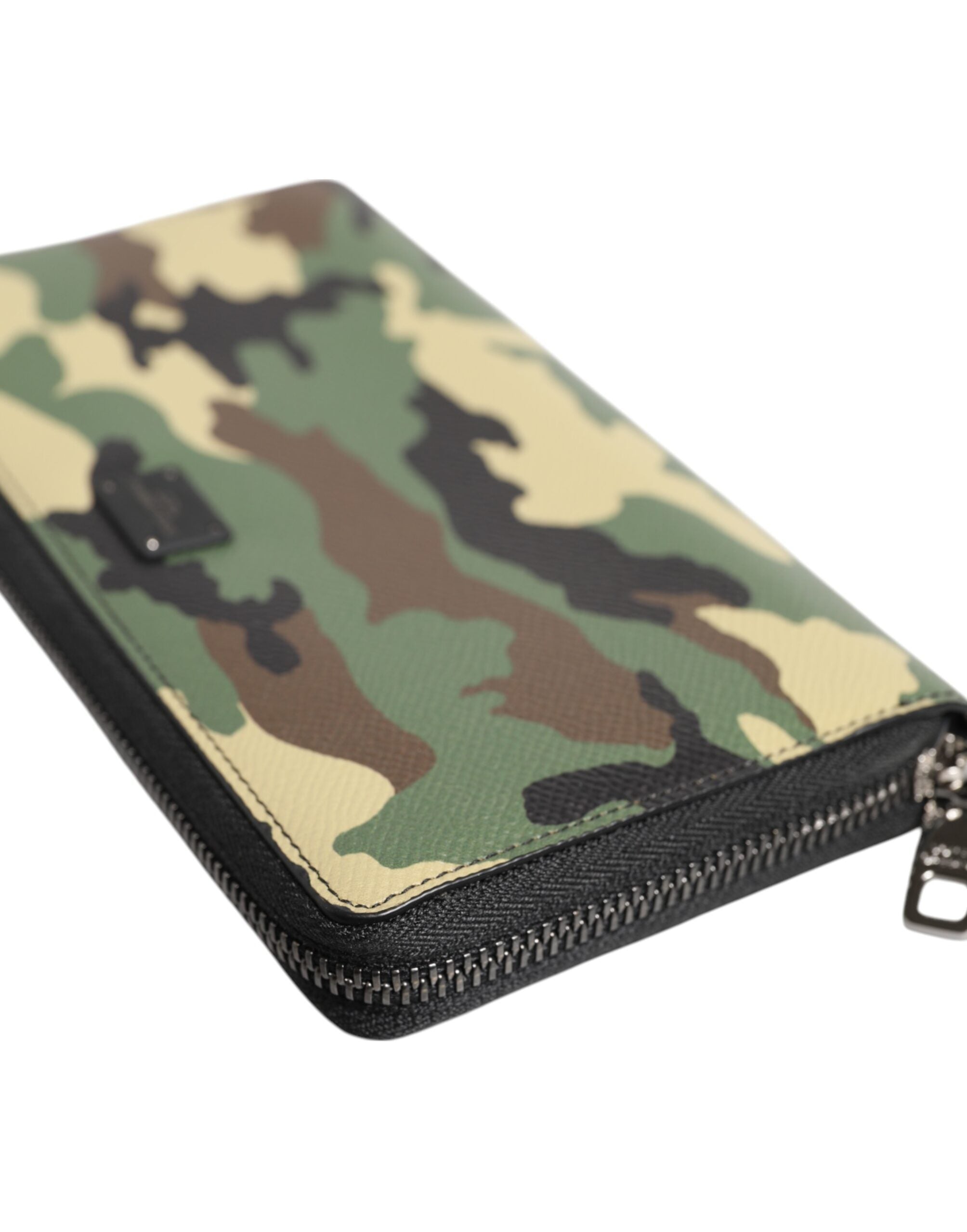Multicolor Camouflage Logo Zip Around Continental Wallet - ventzia