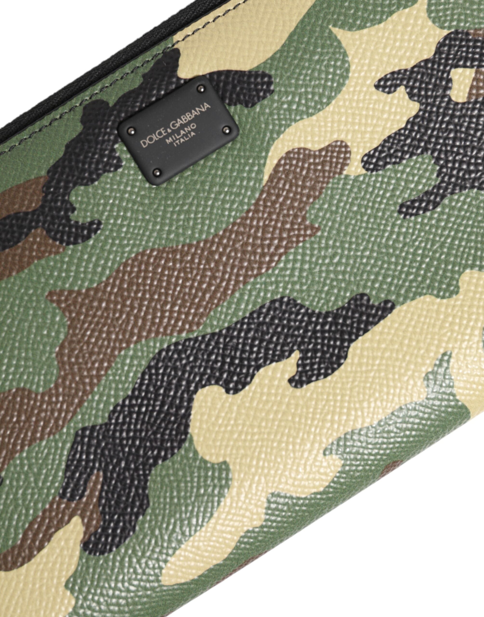 Multicolor Camouflage Logo Zip Around Continental Wallet - ventzia