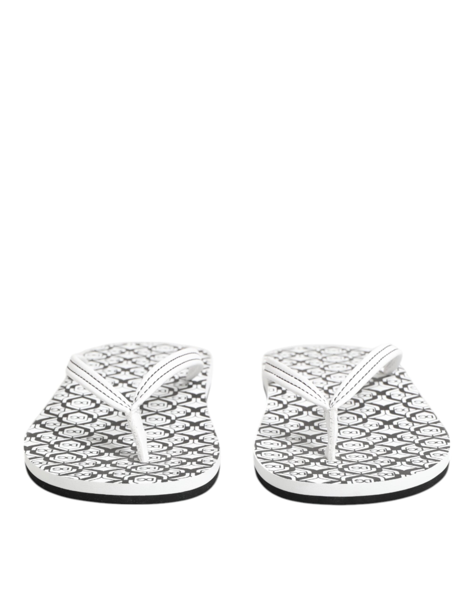 Black White Logo Beachwear Flats Slipper Shoes - ventzia