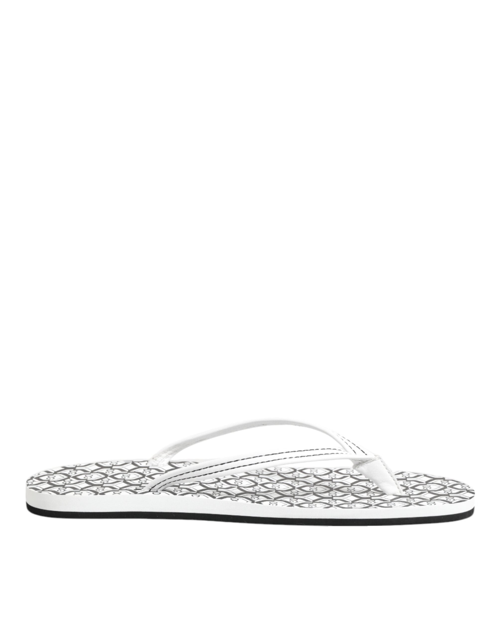 Black White Logo Beachwear Flats Slipper Shoes - ventzia