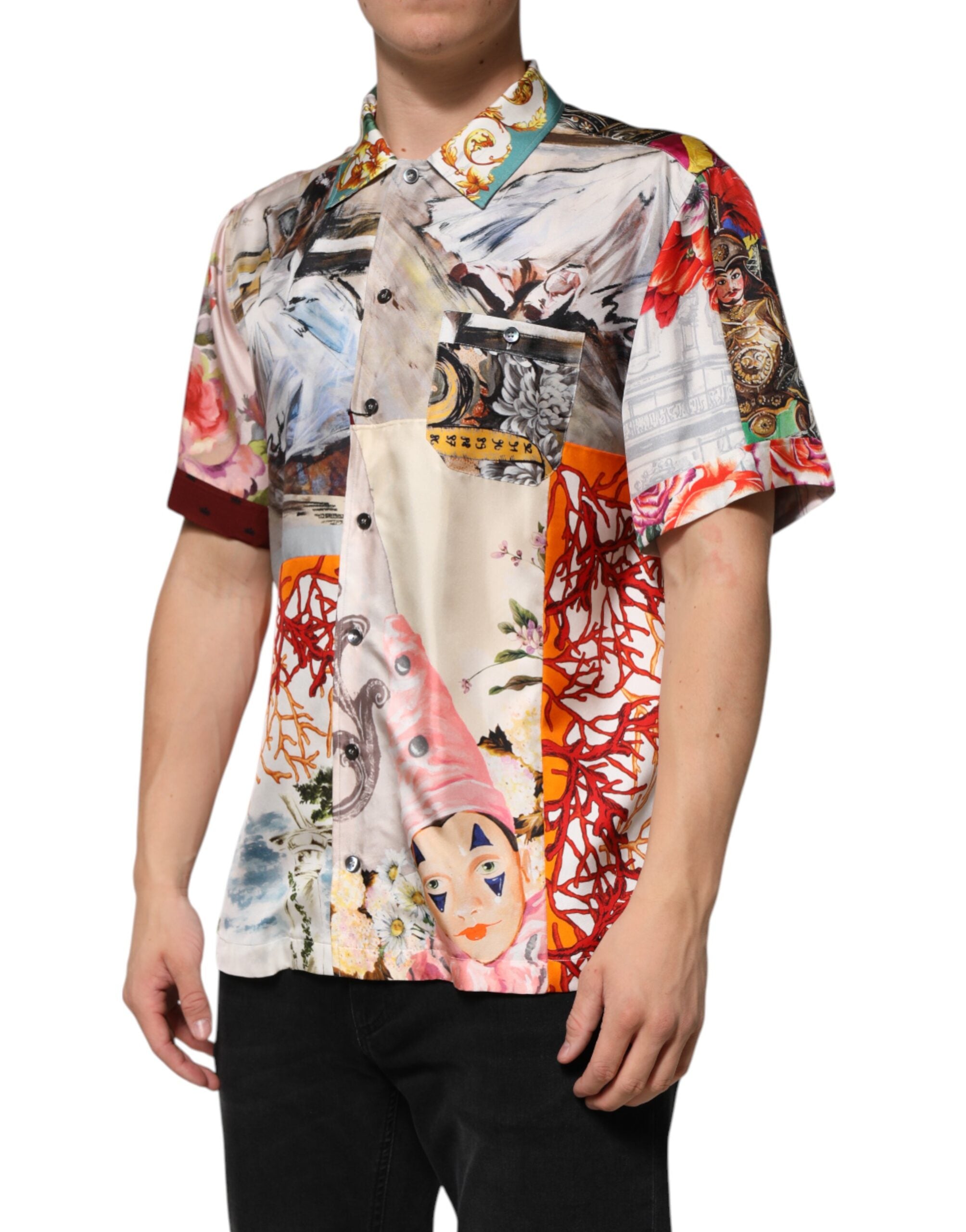 Multicolor Shell Print Hawaii Casual Shirt - ventzia