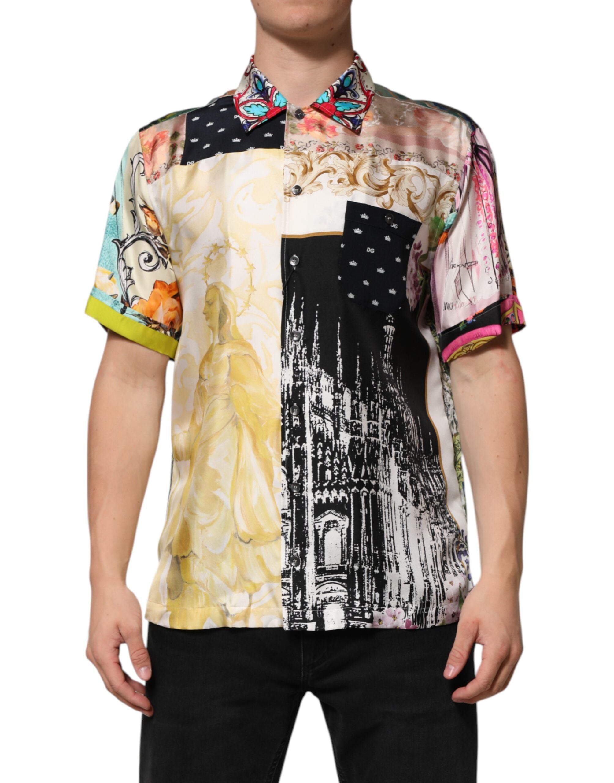 Multicolor Printed Button Down Casual Shirt - ventzia