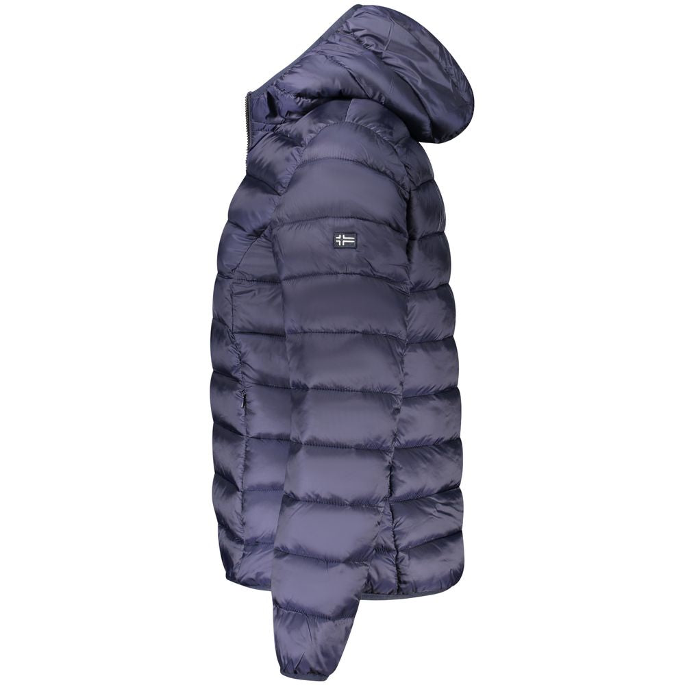 Blue Polyamide Women Jacket - ventzia