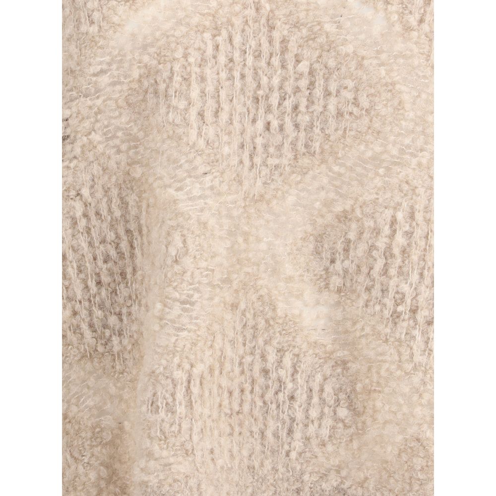 Cream Cashmere Cashmere Sweater - ventzia
