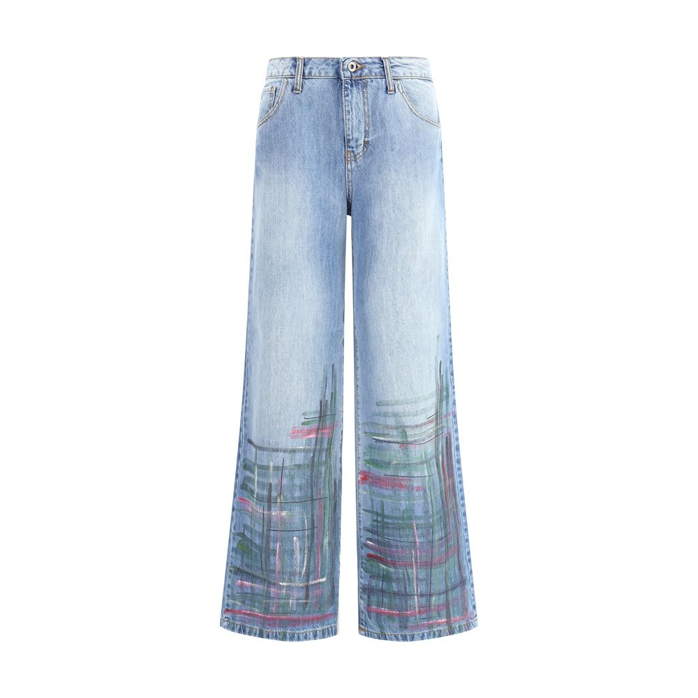 Blue Cotton Jeans Denim - ventzia