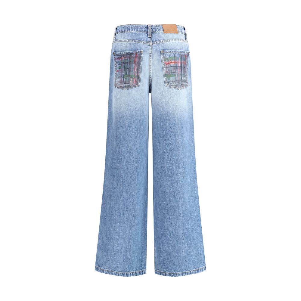 Blue Cotton Jeans Denim - ventzia