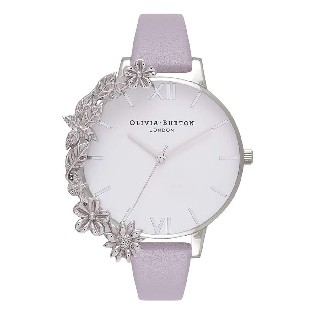 Purple Artificial Leather Watch - ventzia