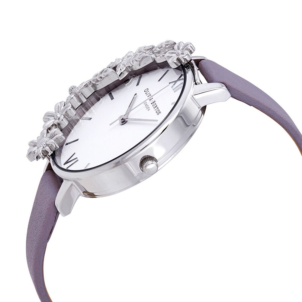 Purple Artificial Leather Watch - ventzia
