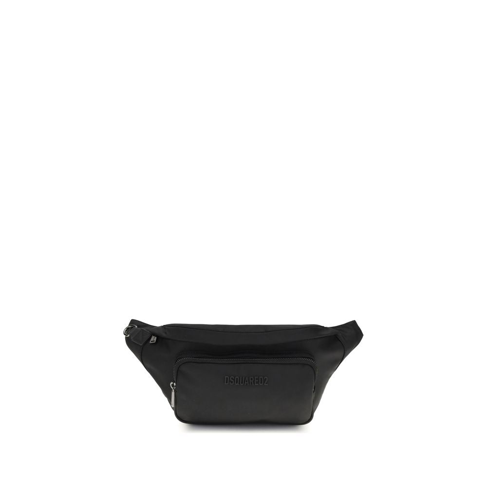 Black Polyamide Shoulder Bag - ventzia