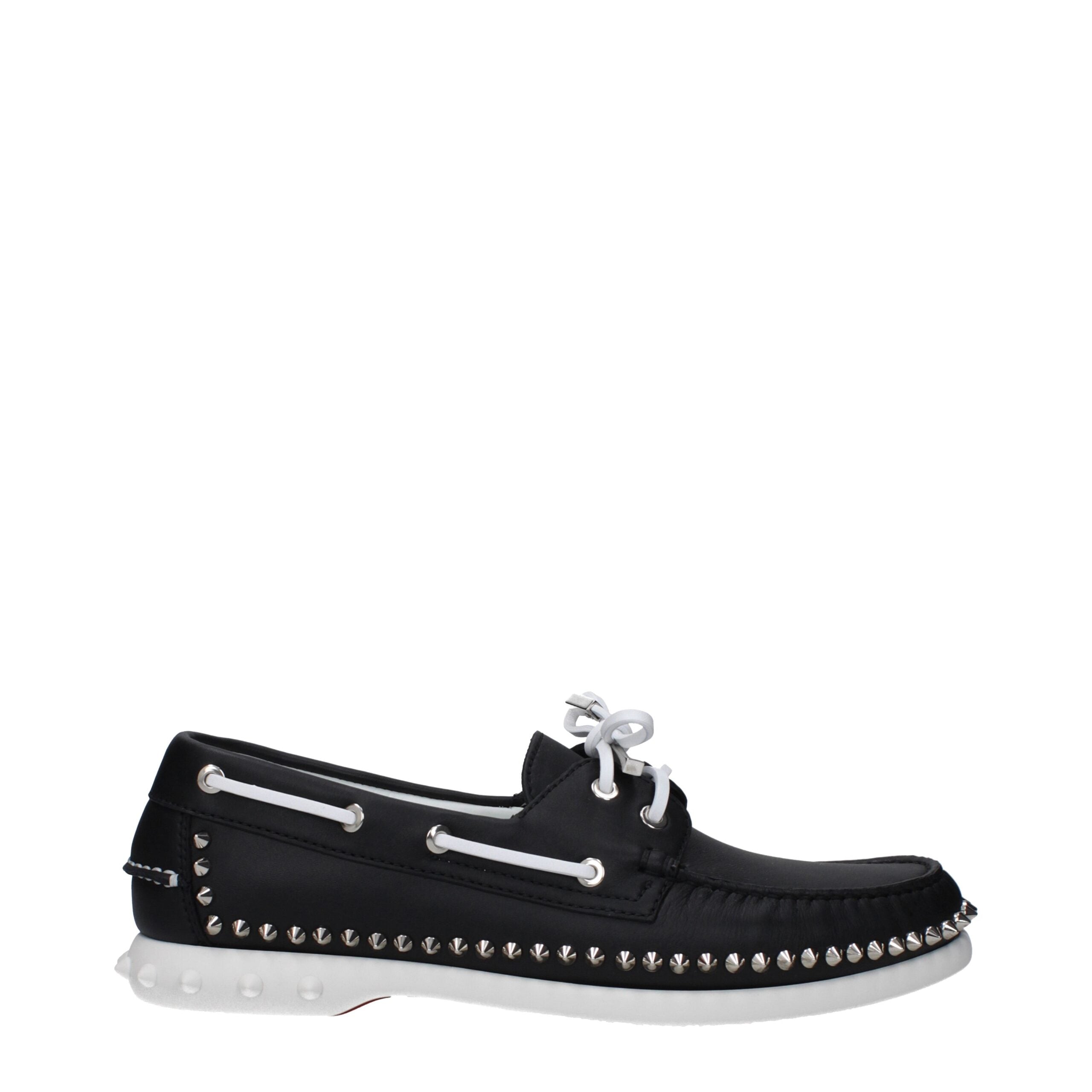 Black Leather Slip-On Loafers - ventzia