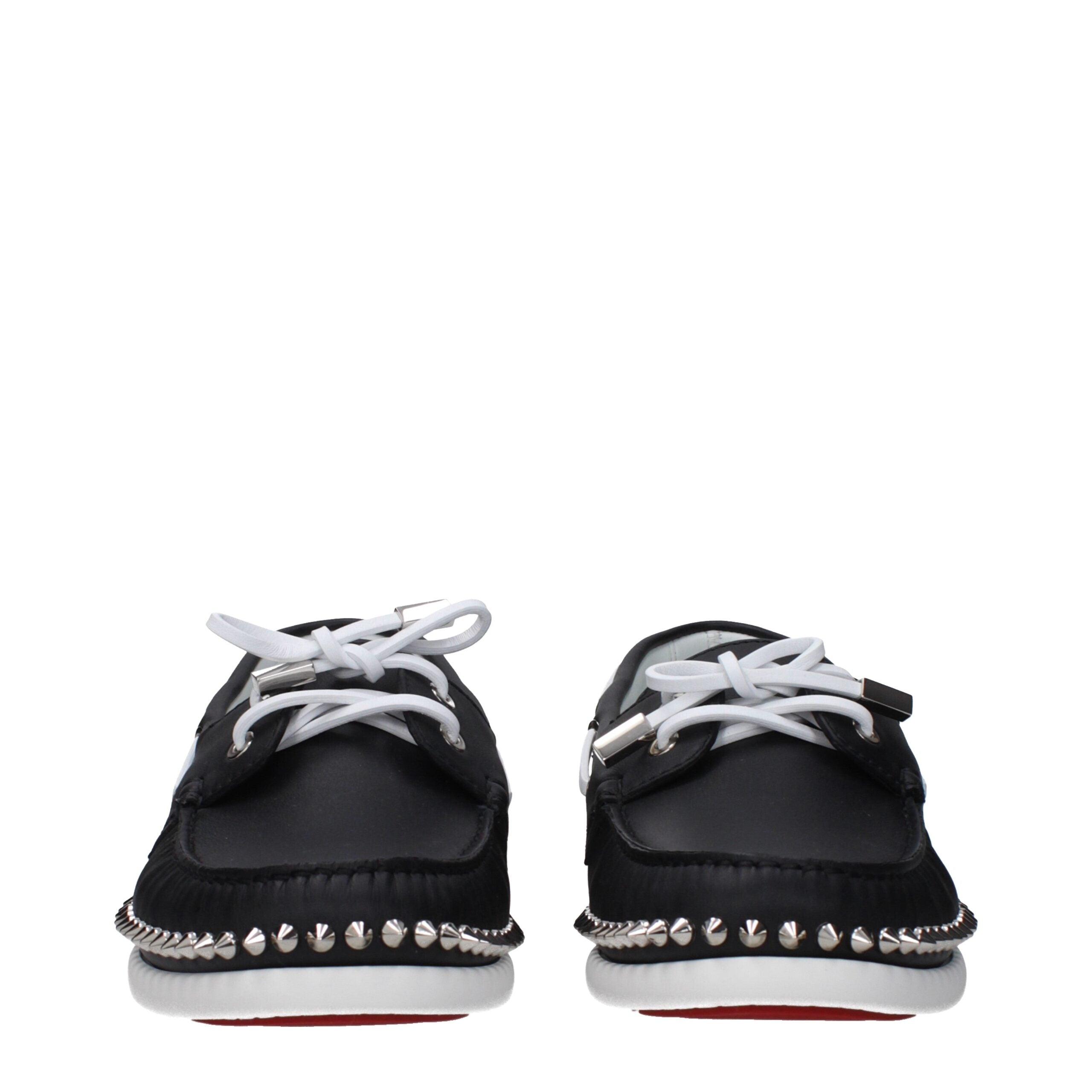 Black Leather Slip-On Loafers - ventzia