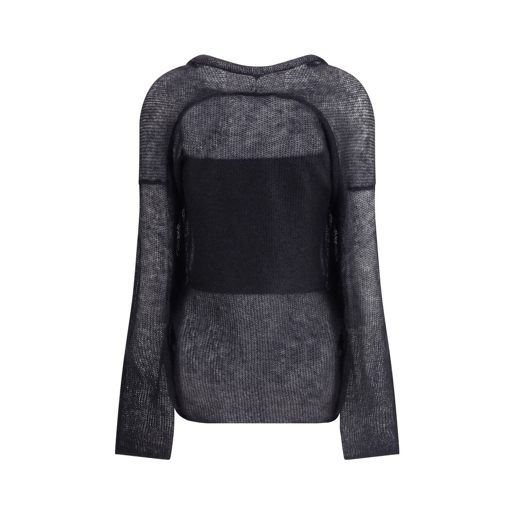 Black Mohair Cardigan - ventzia