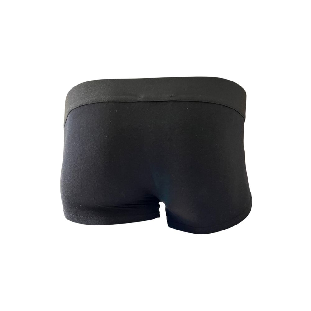 Black Cotton Men's Boxer - ventzia