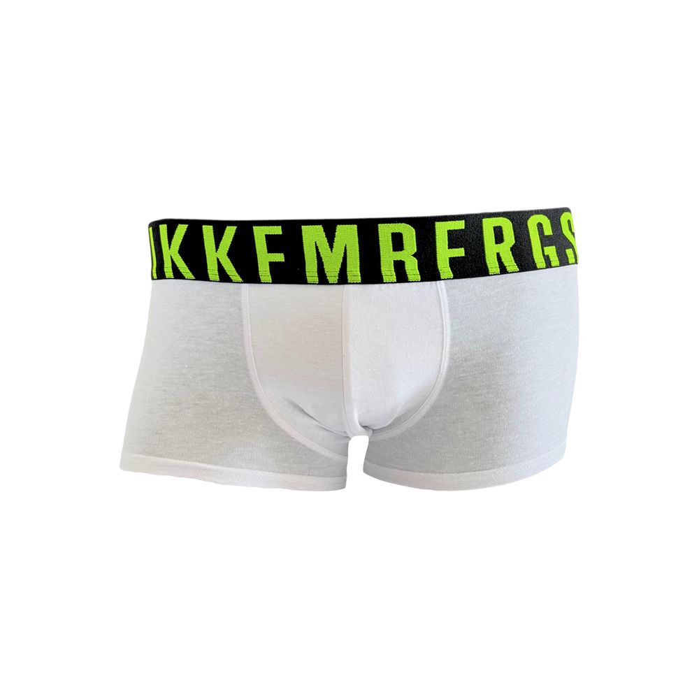 White Cotton Men's Boxer - ventzia