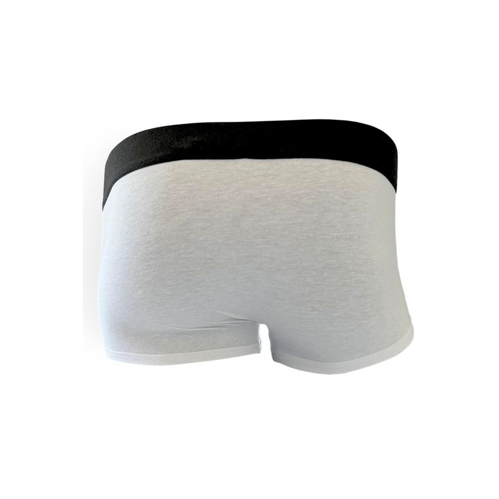 White Cotton Men's Boxer - ventzia