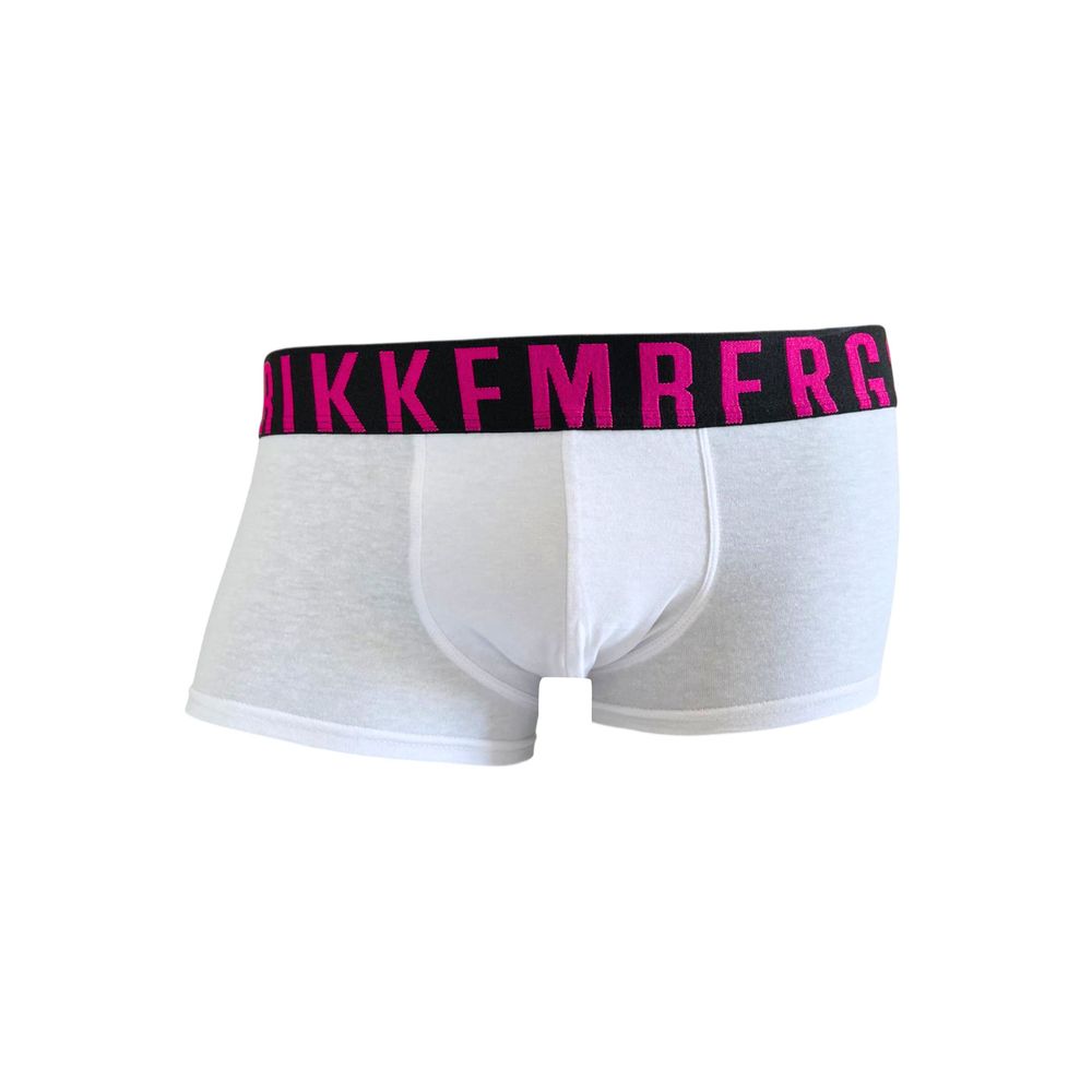 White Cotton Men's Boxer - ventzia