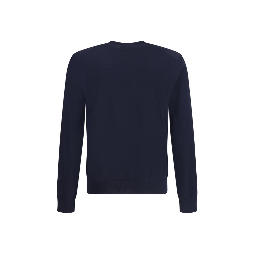 Blue Fleece Wool Sweatshirt - ventzia