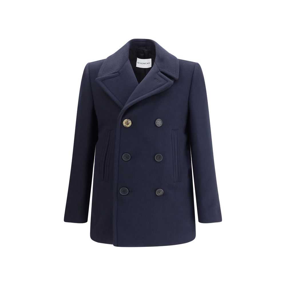 Blue Wool Coat - ventzia