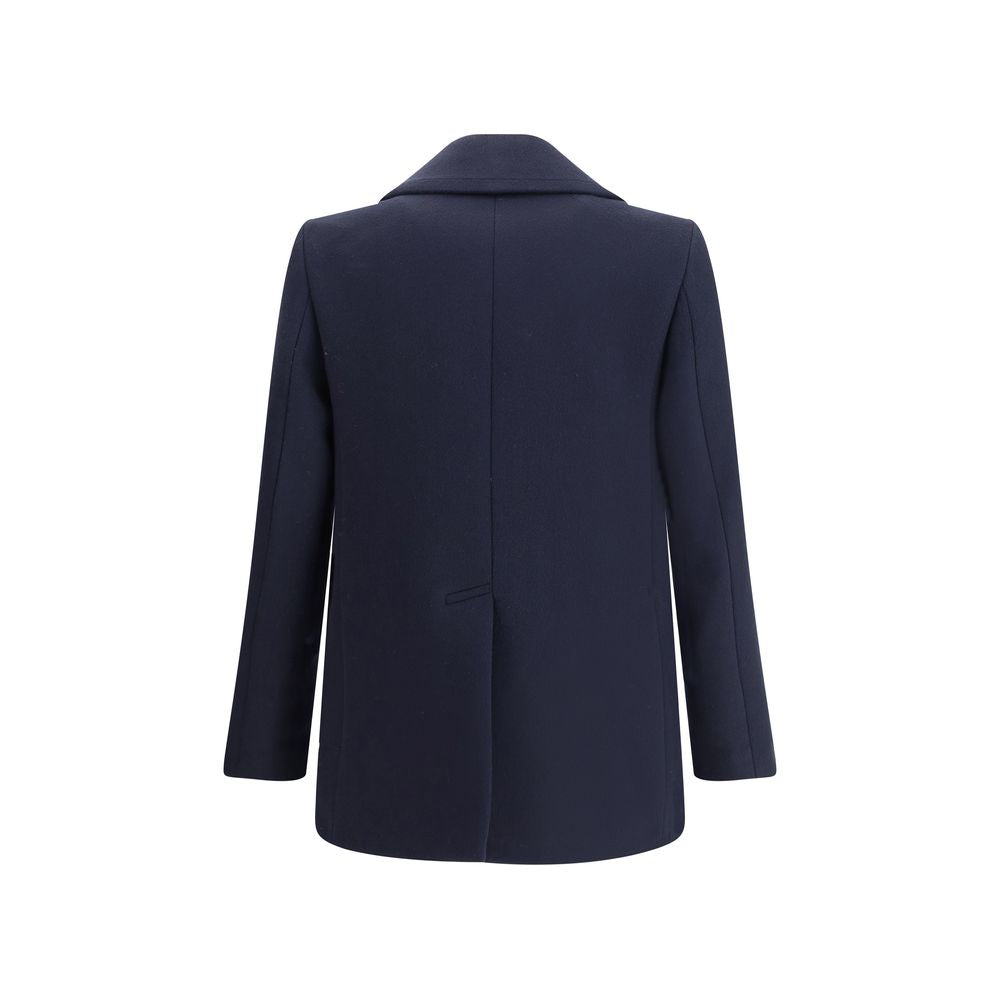 Blue Wool Coat - ventzia