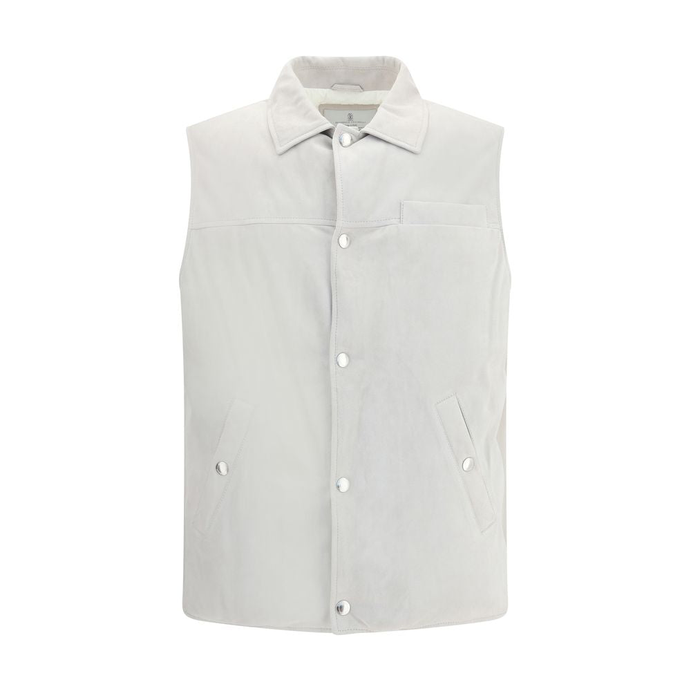 Gray Leather Jacket - ventzia