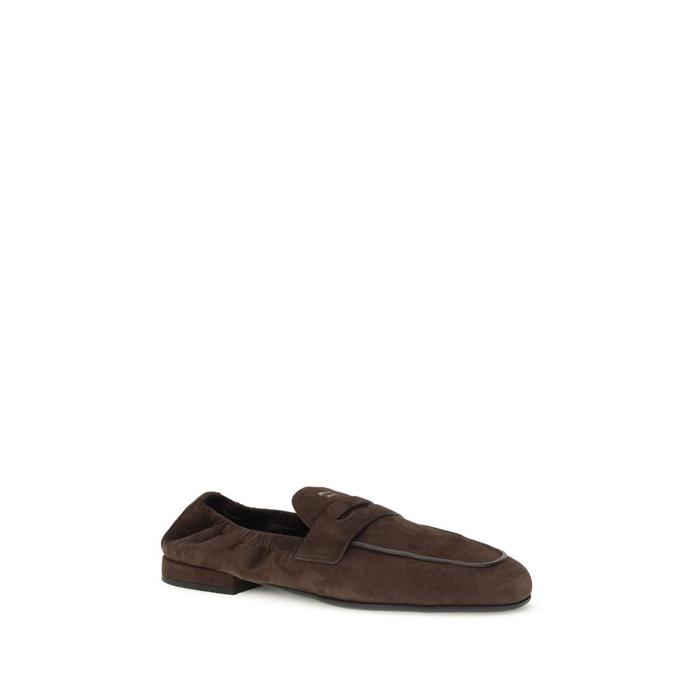 Brown Lamb Ovis Aries Aries Slip-On Loafers - ventzia
