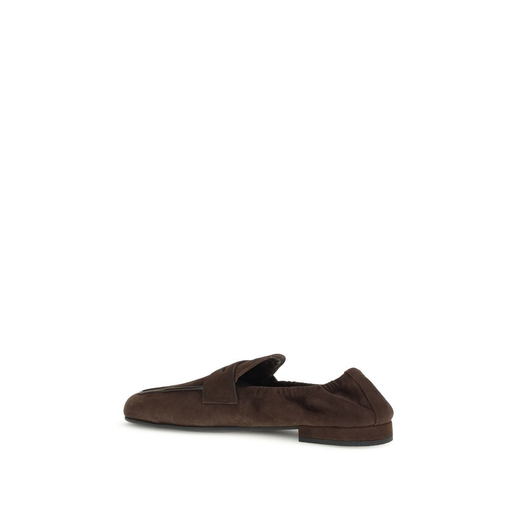 Brown Lamb Ovis Aries Aries Slip-On Loafers - ventzia
