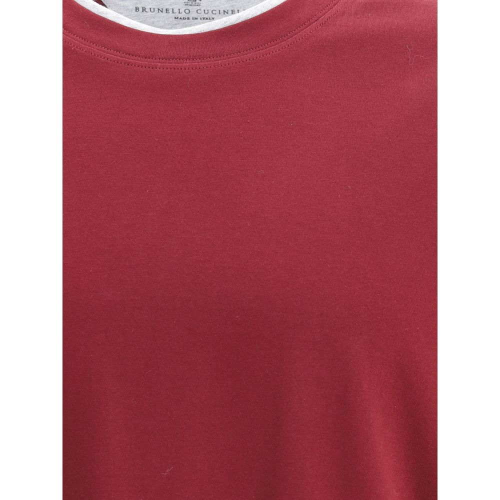 Bordeaux Cotton T-Shirt - ventzia