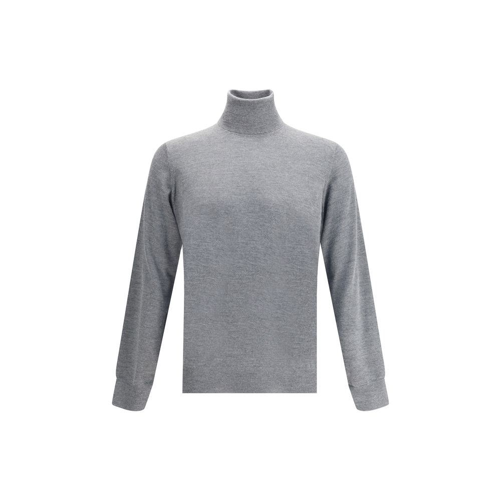 Gray Cashmere Cashmere Sweater - ventzia