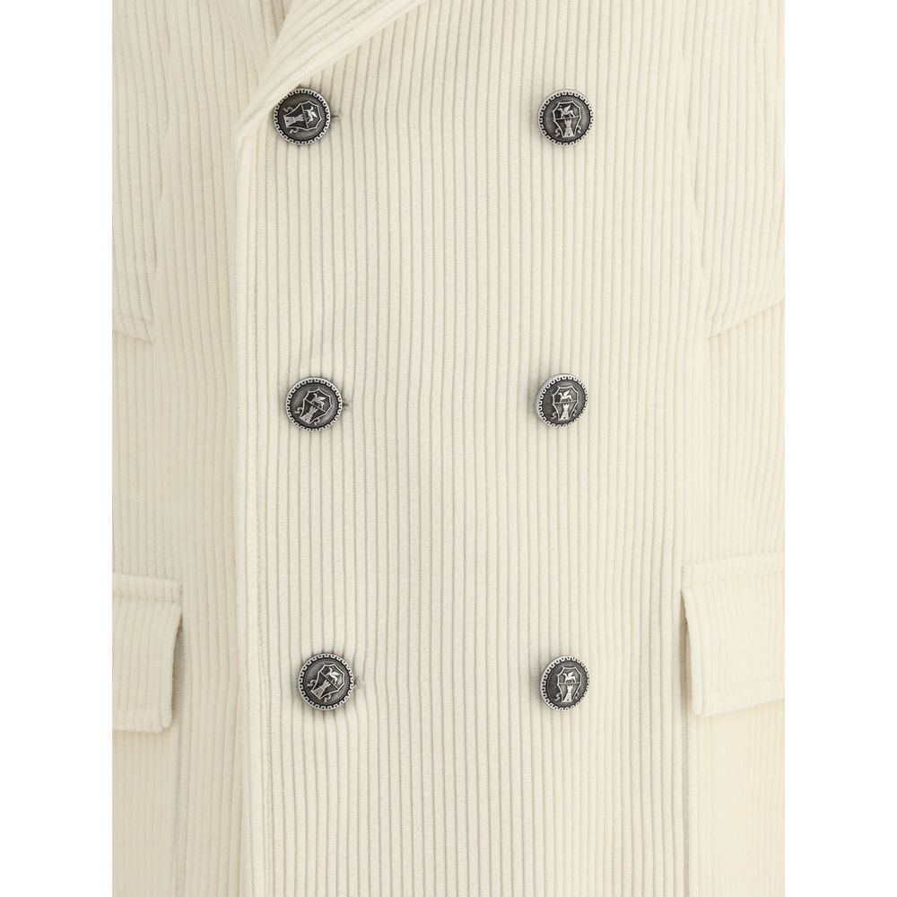 Cream Cashmere Coat - ventzia