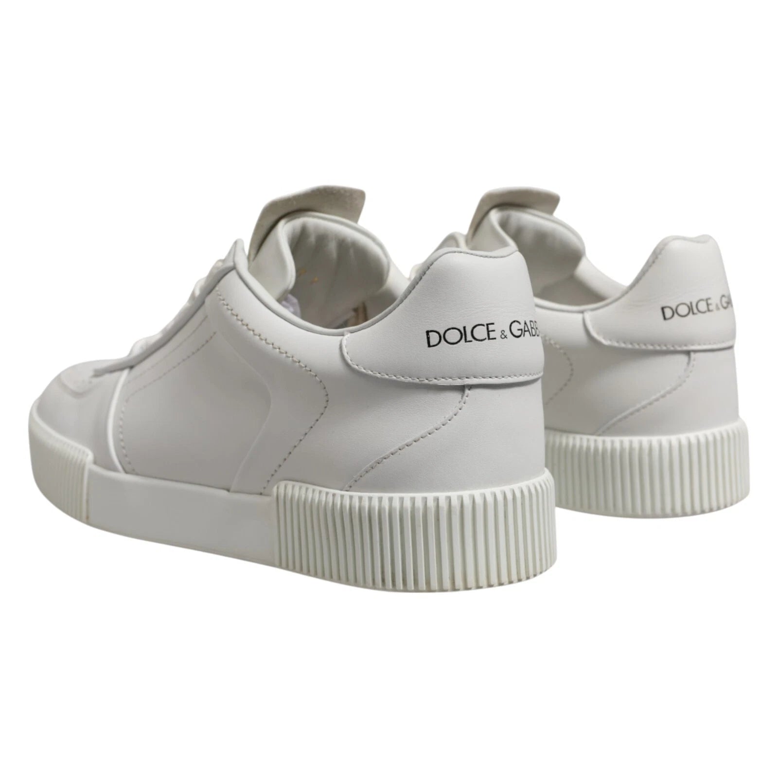 White Miami Leather Low Top Men Sneakers Shoes - ventzia