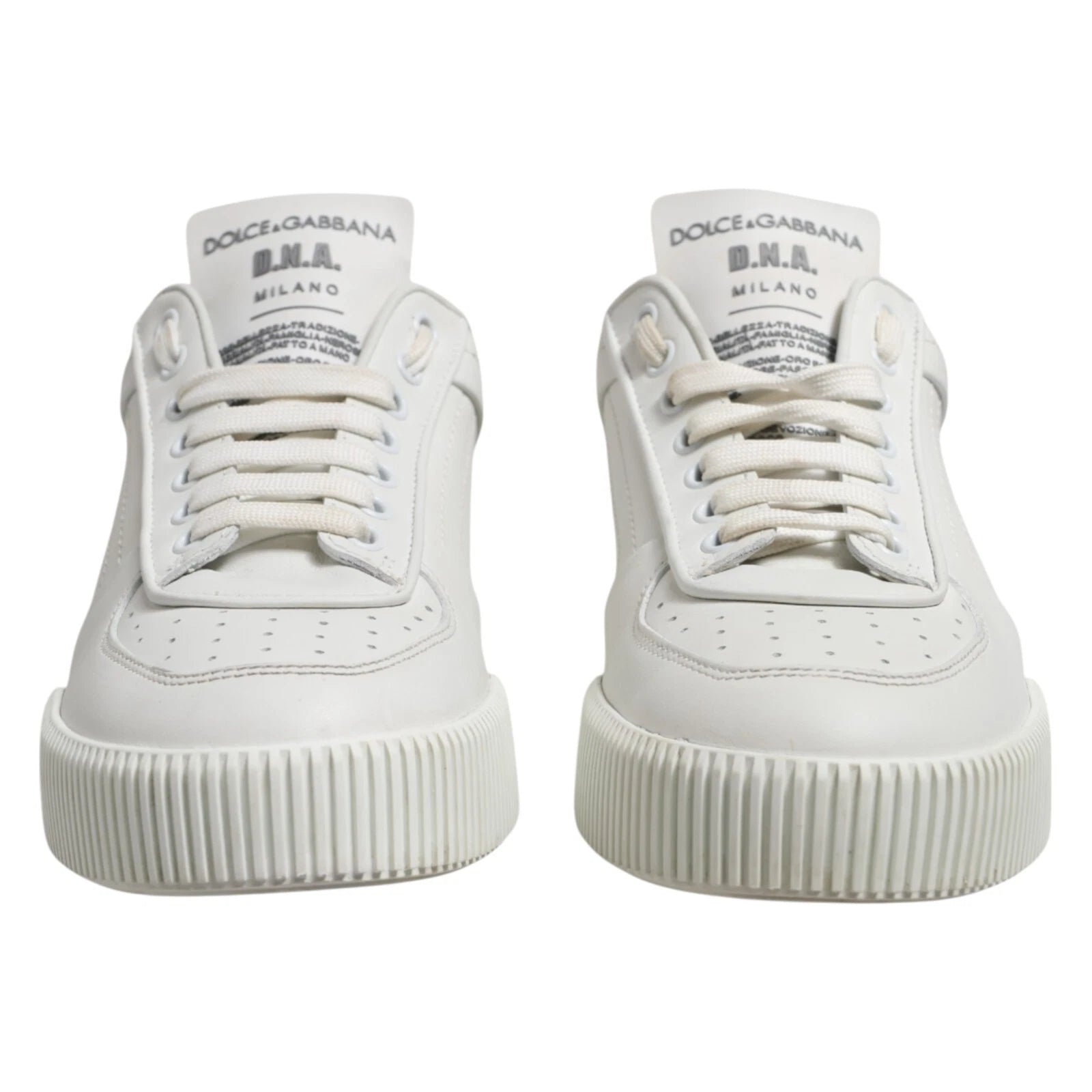 White Miami Leather Low Top Men Sneakers Shoes - ventzia
