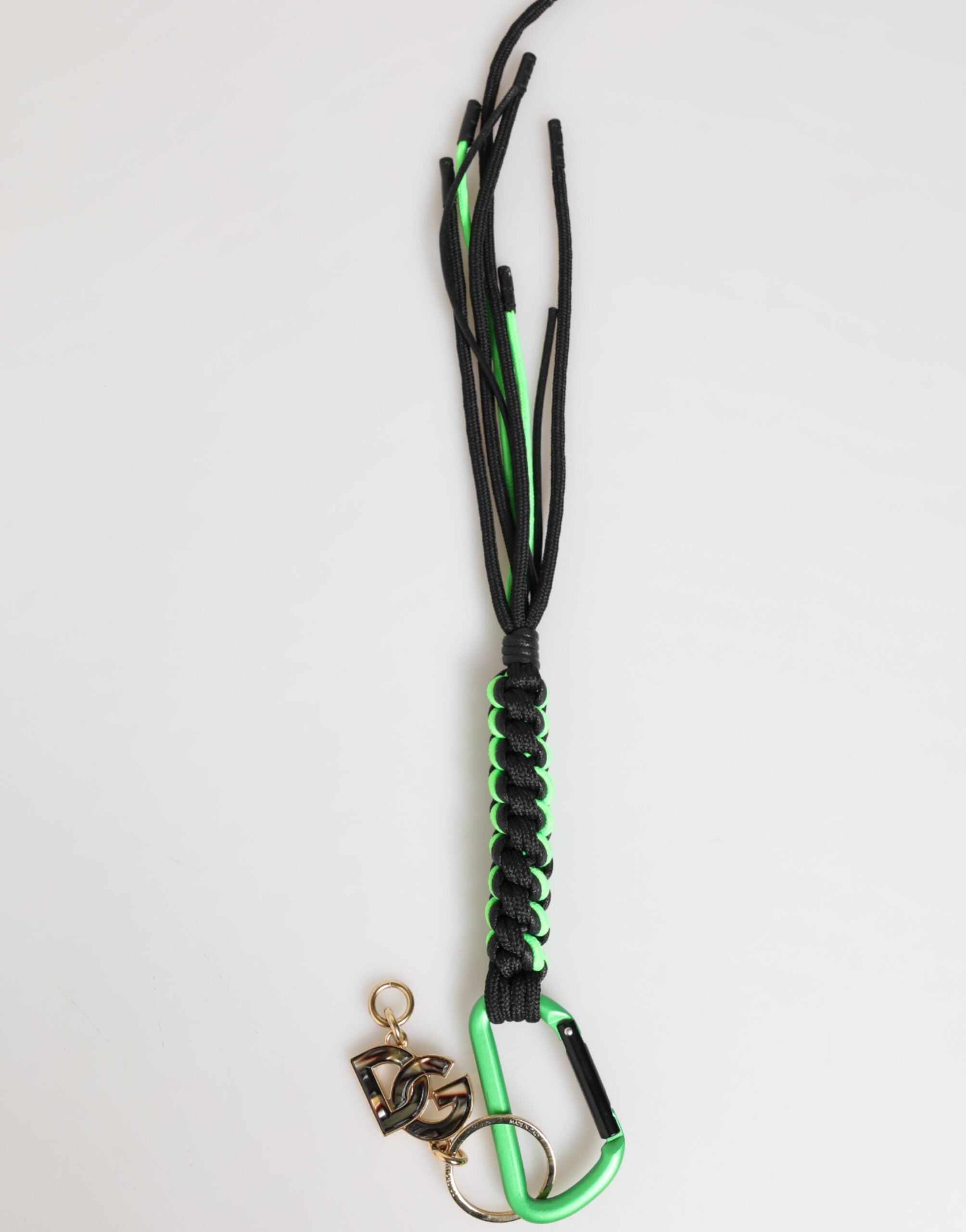 Multicolor Polyester Tape String DG Logo Keychain Keyring - ventzia