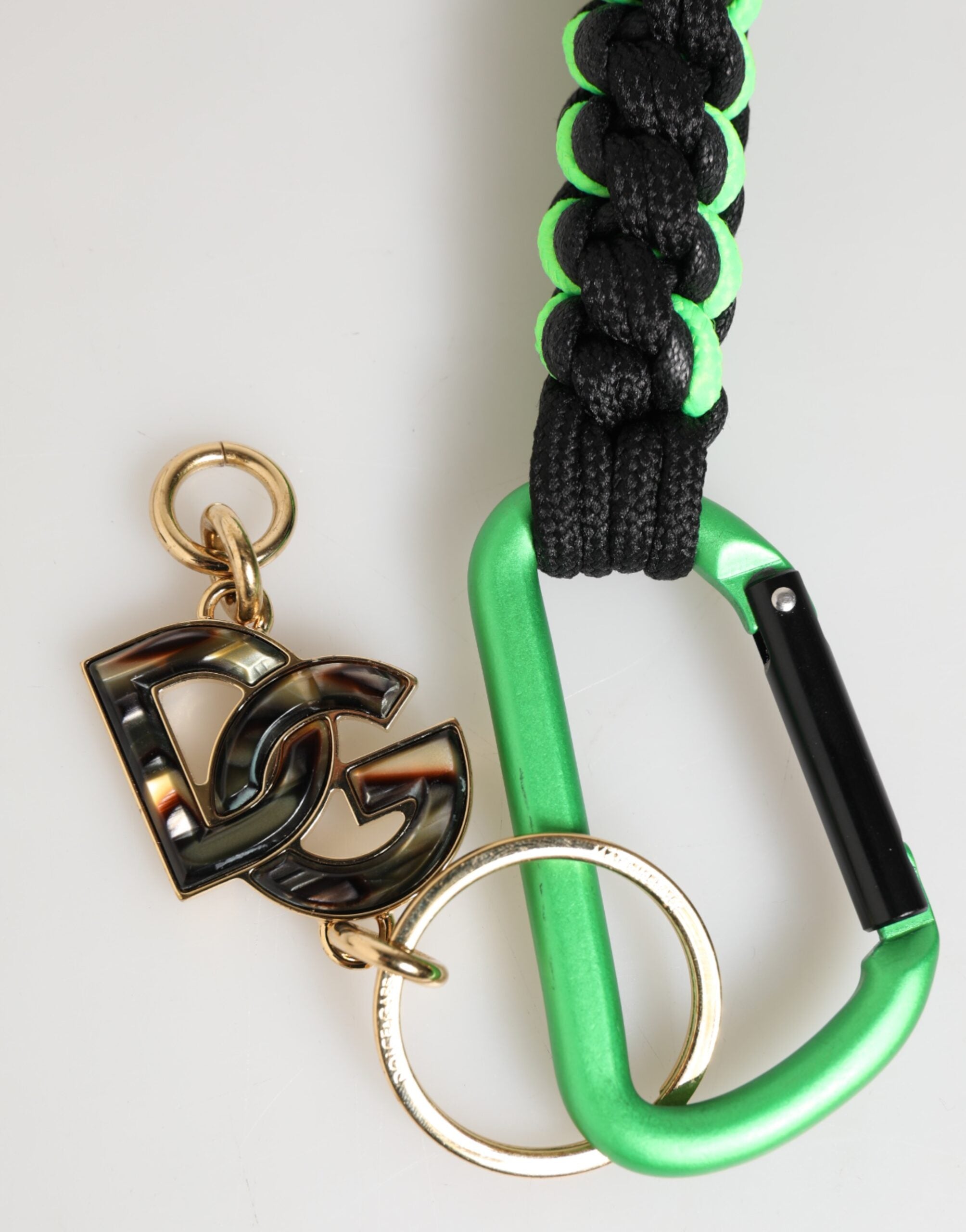 Multicolor Polyester Tape String DG Logo Keychain Keyring - ventzia