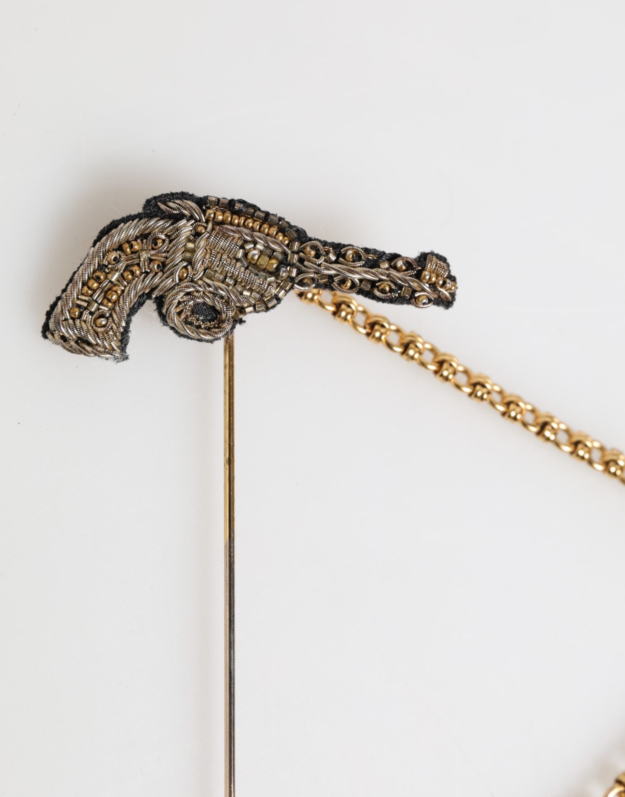Lapel Pin Brass Copper Revolver Men Accessories Brooch - ventzia