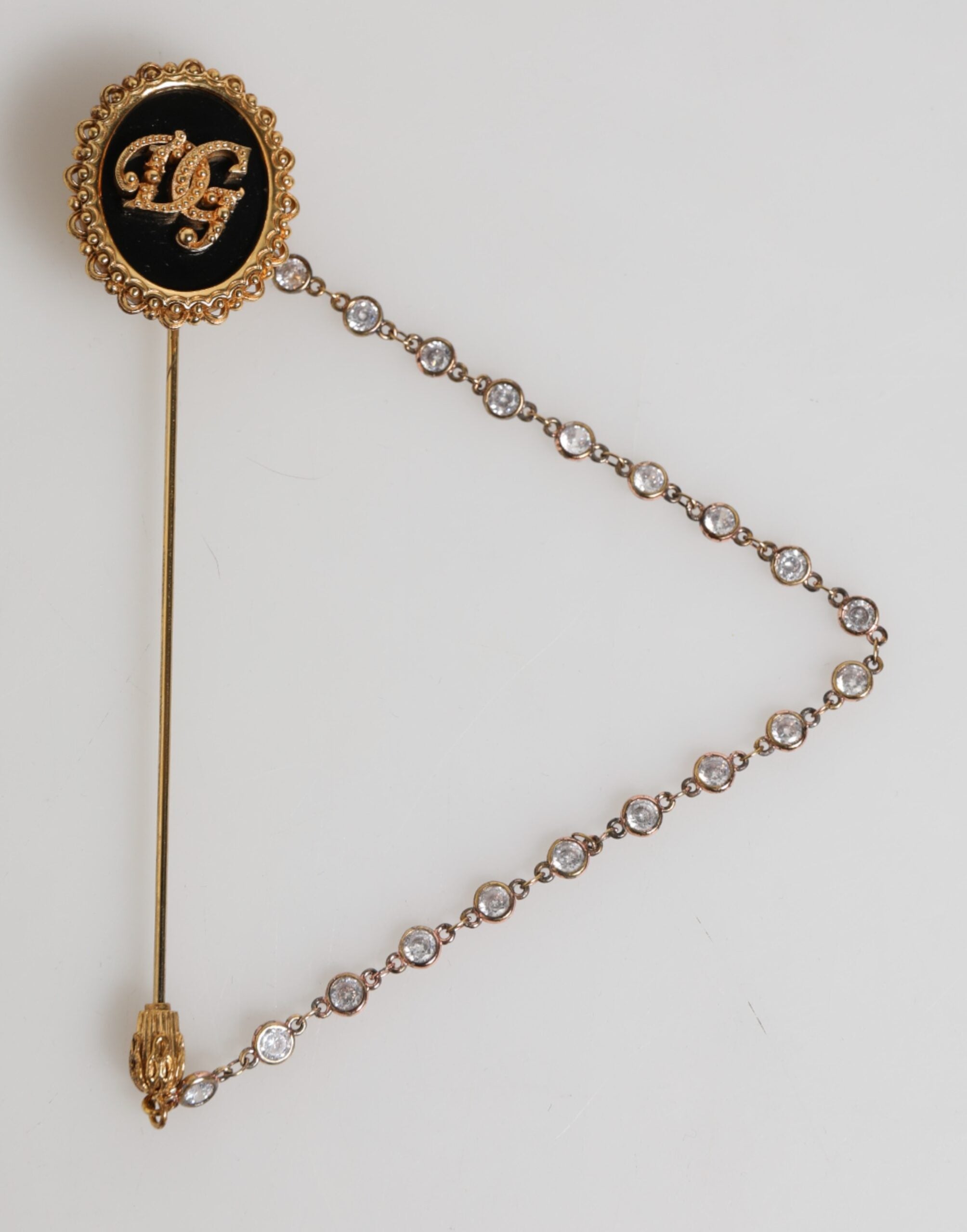 Lapel Pin DG Logo Gold Chain Mens Accessories Brooch - ventzia