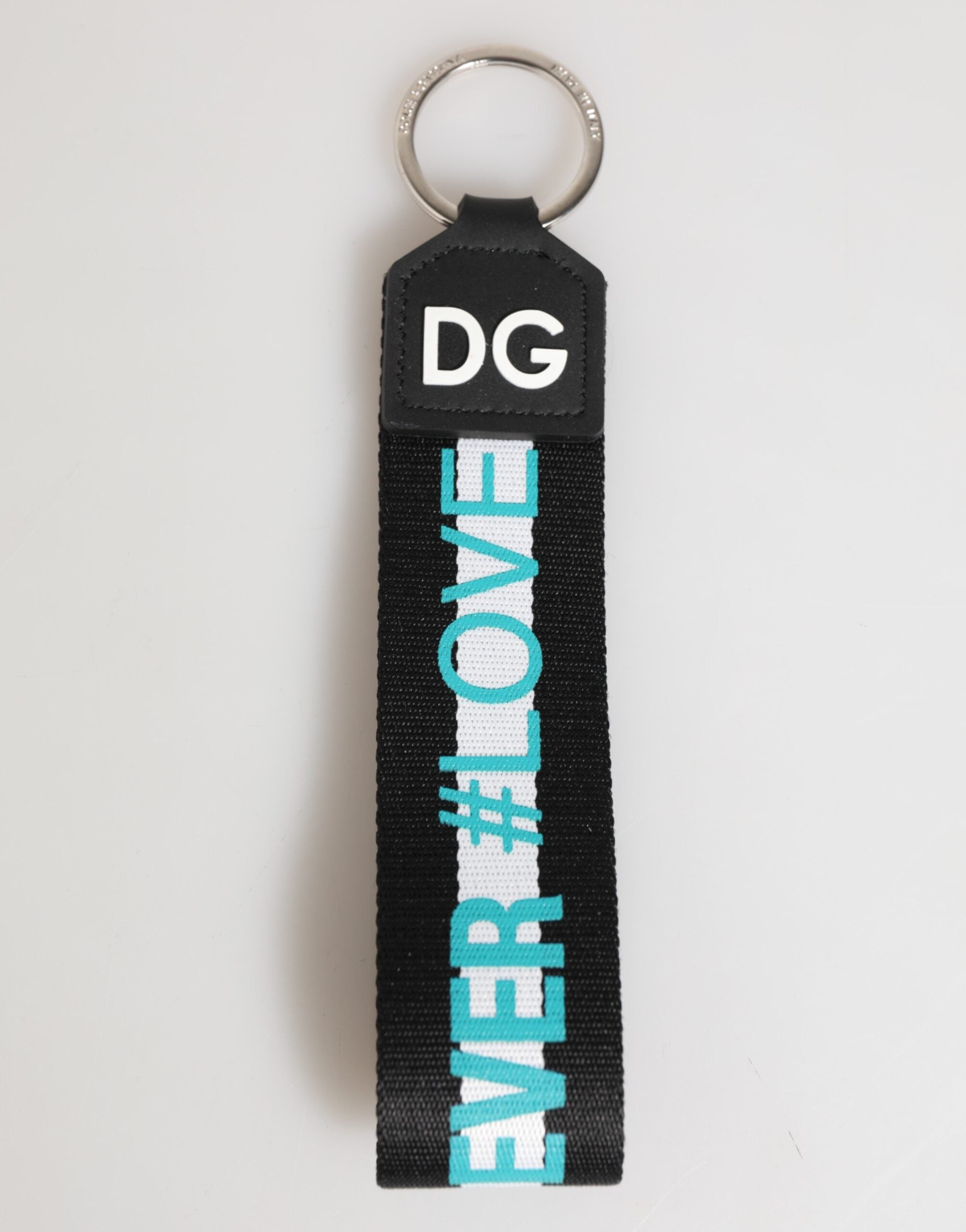 Multicolor Logo Polyester Brass Holder Keychain Keyring - ventzia