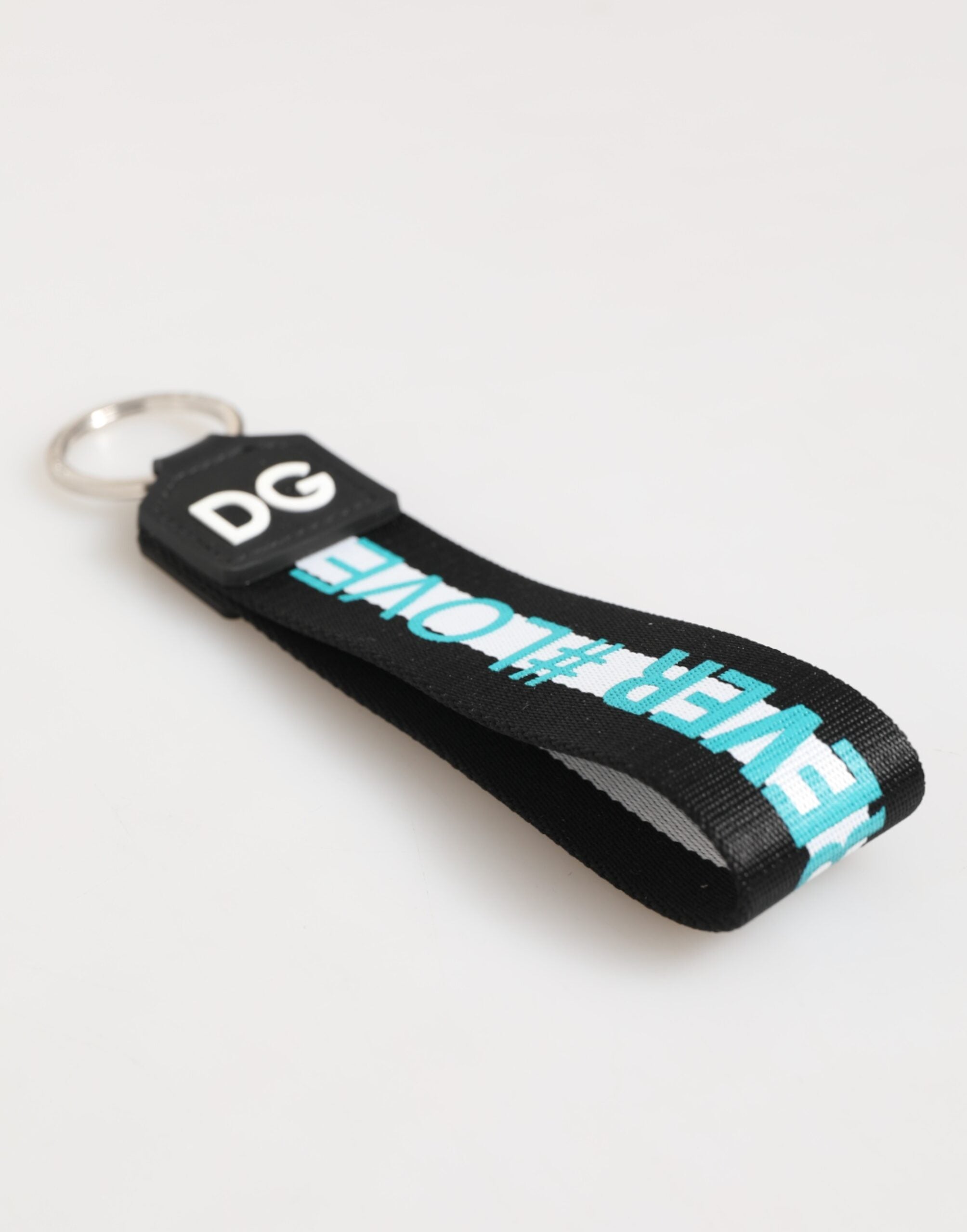 Multicolor Logo Polyester Brass Holder Keychain Keyring - ventzia