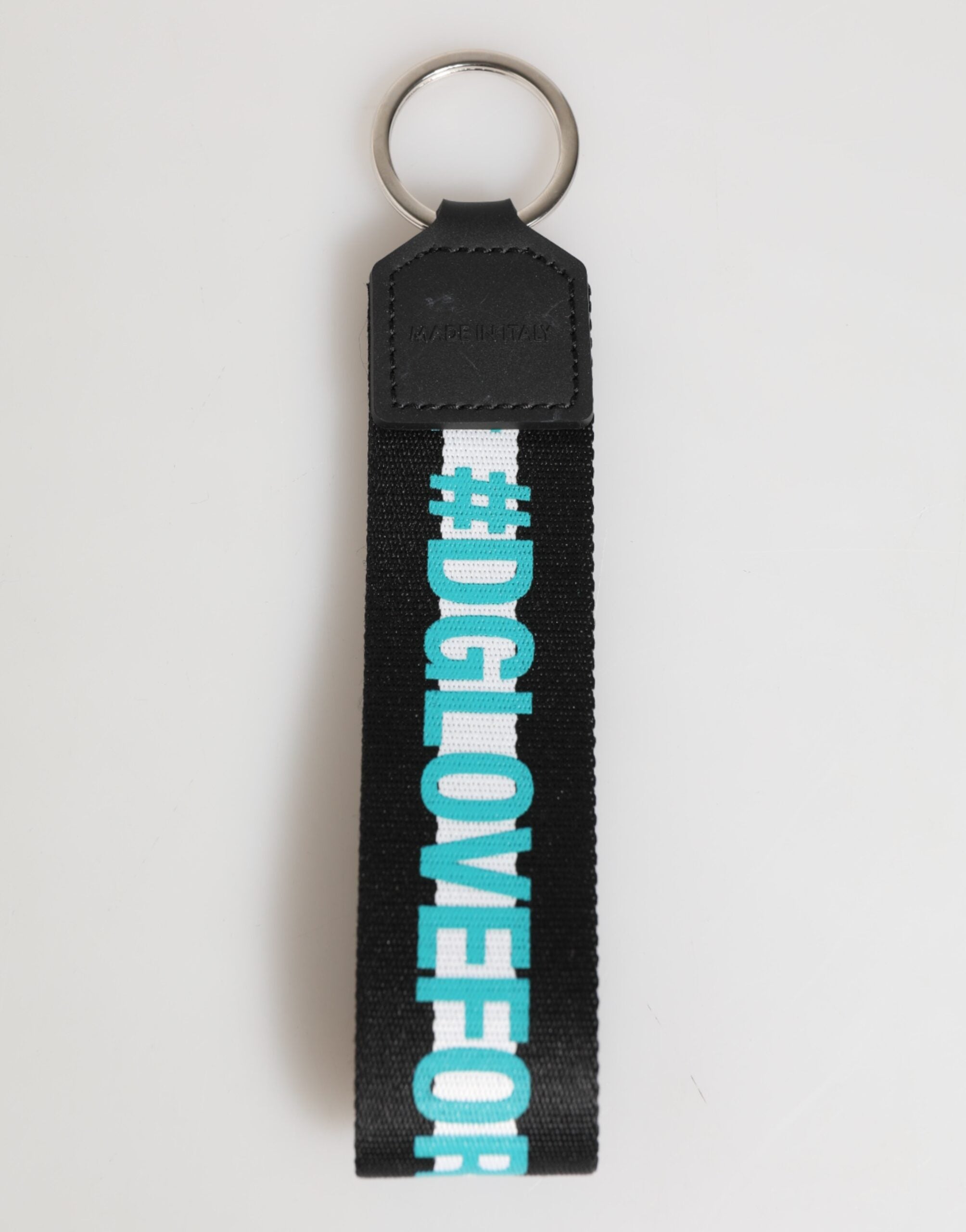Multicolor Logo Polyester Brass Holder Keychain Keyring - ventzia