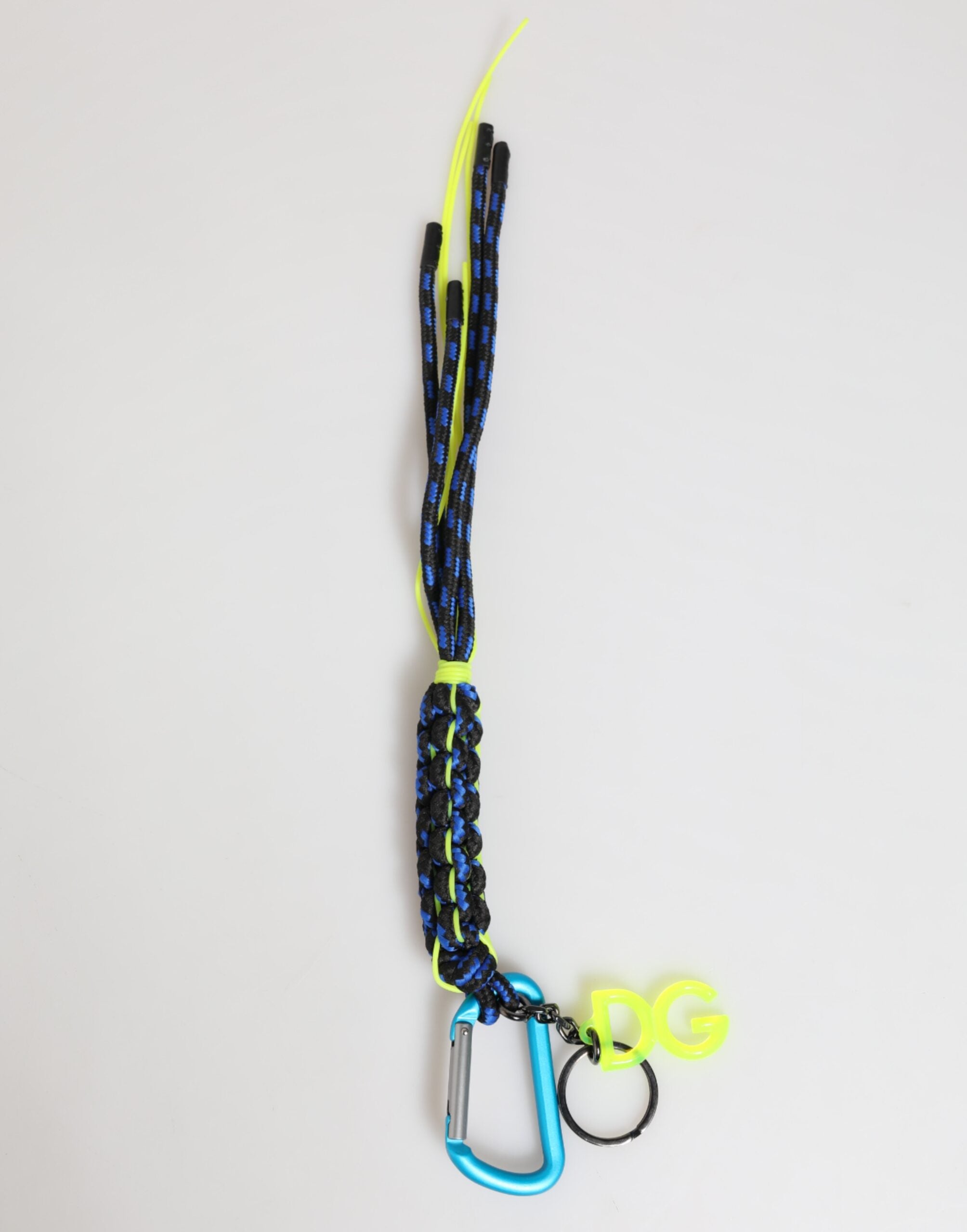 Multicolor Polyester Tape String DG Logo Keychain Keyring - ventzia