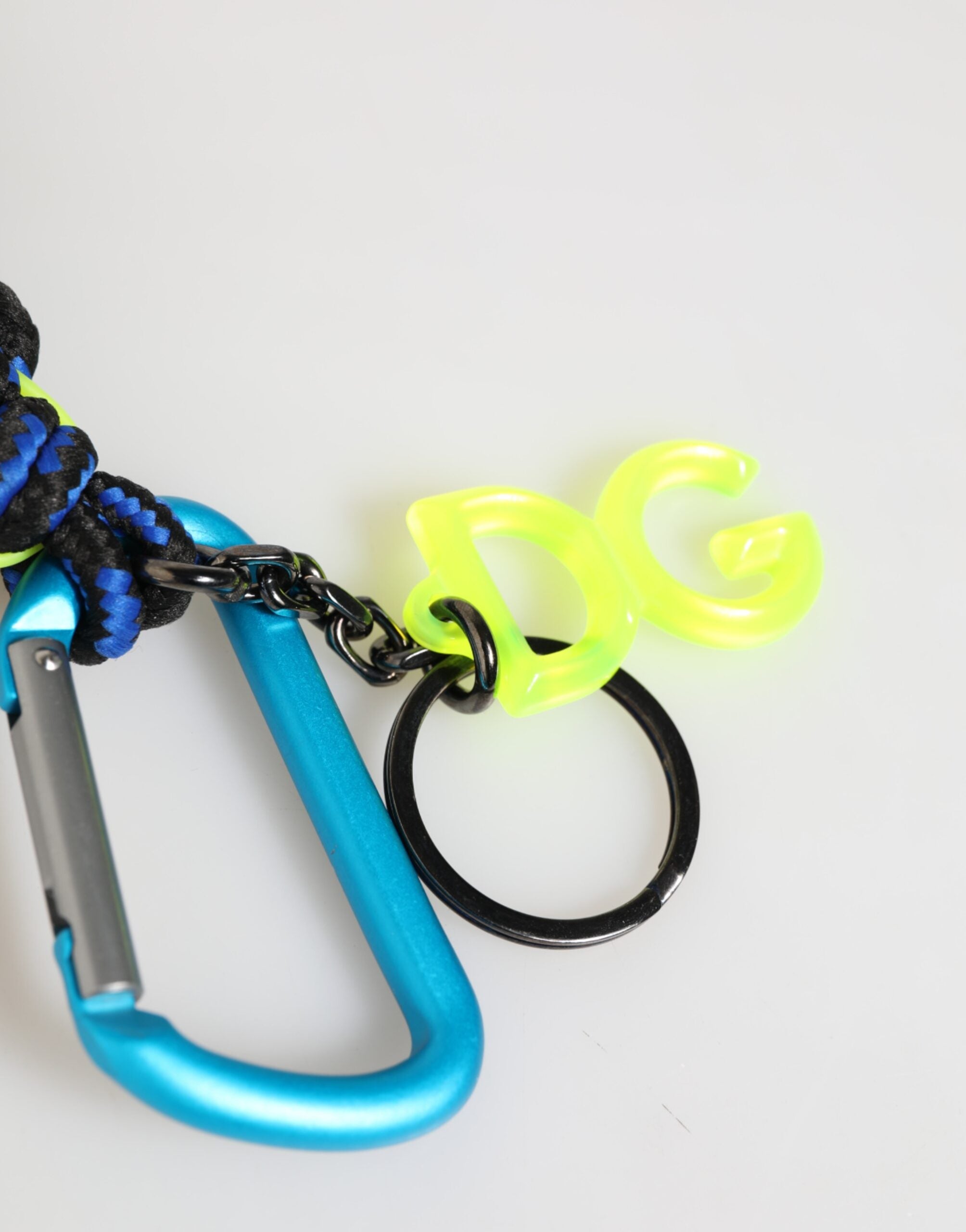 Multicolor Polyester Tape String DG Logo Keychain Keyring - ventzia