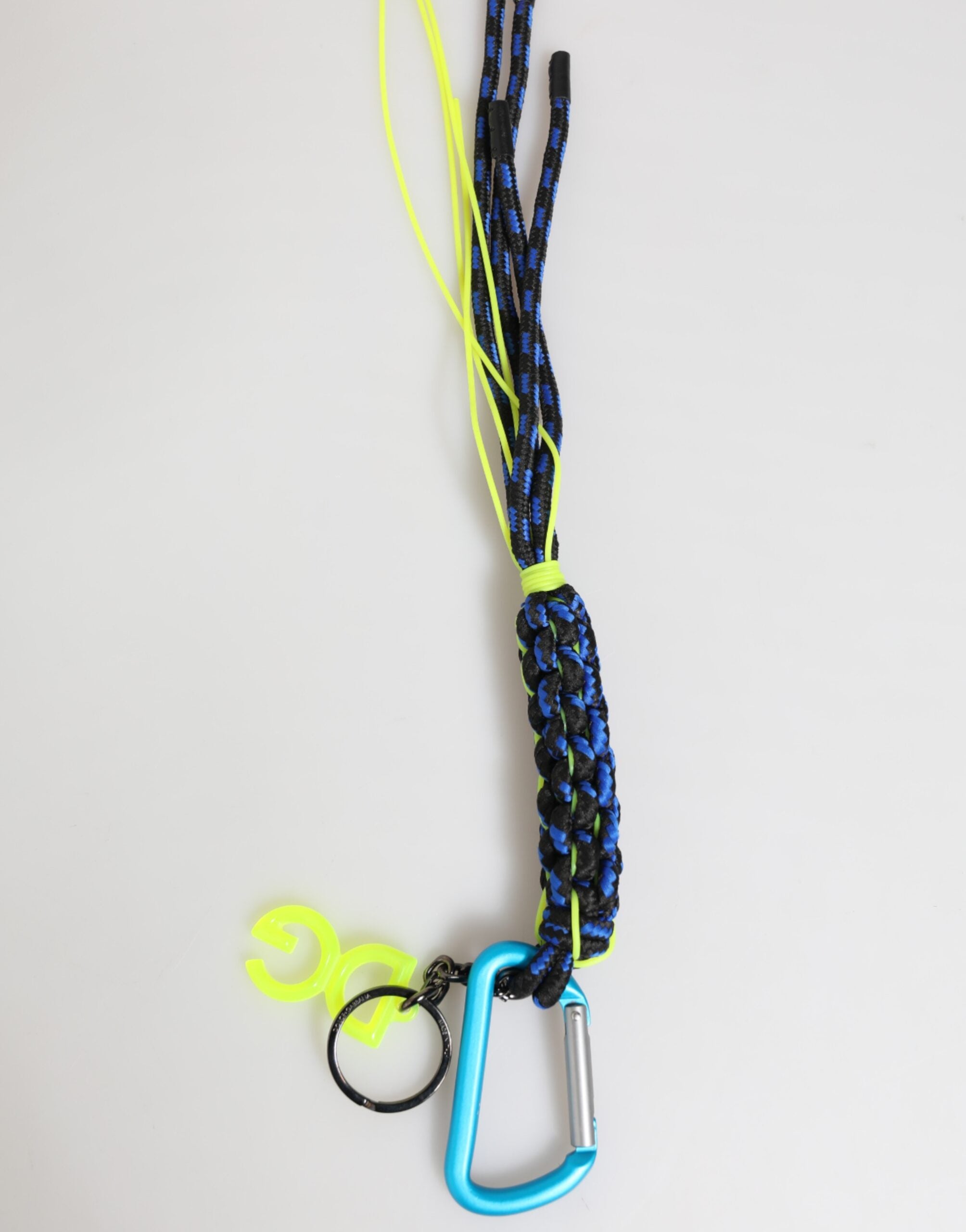 Multicolor Polyester Tape String DG Logo Keychain Keyring - ventzia