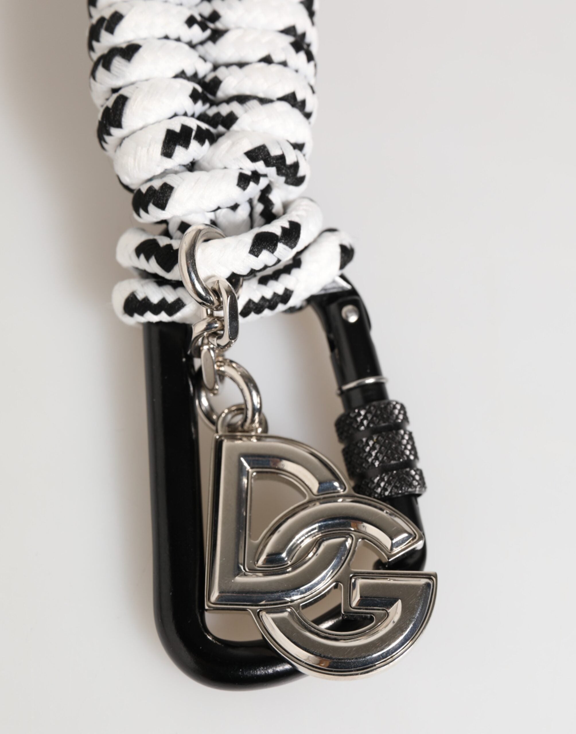 Multicolor Polyester Tape String DG Logo Keychain Keyring - ventzia