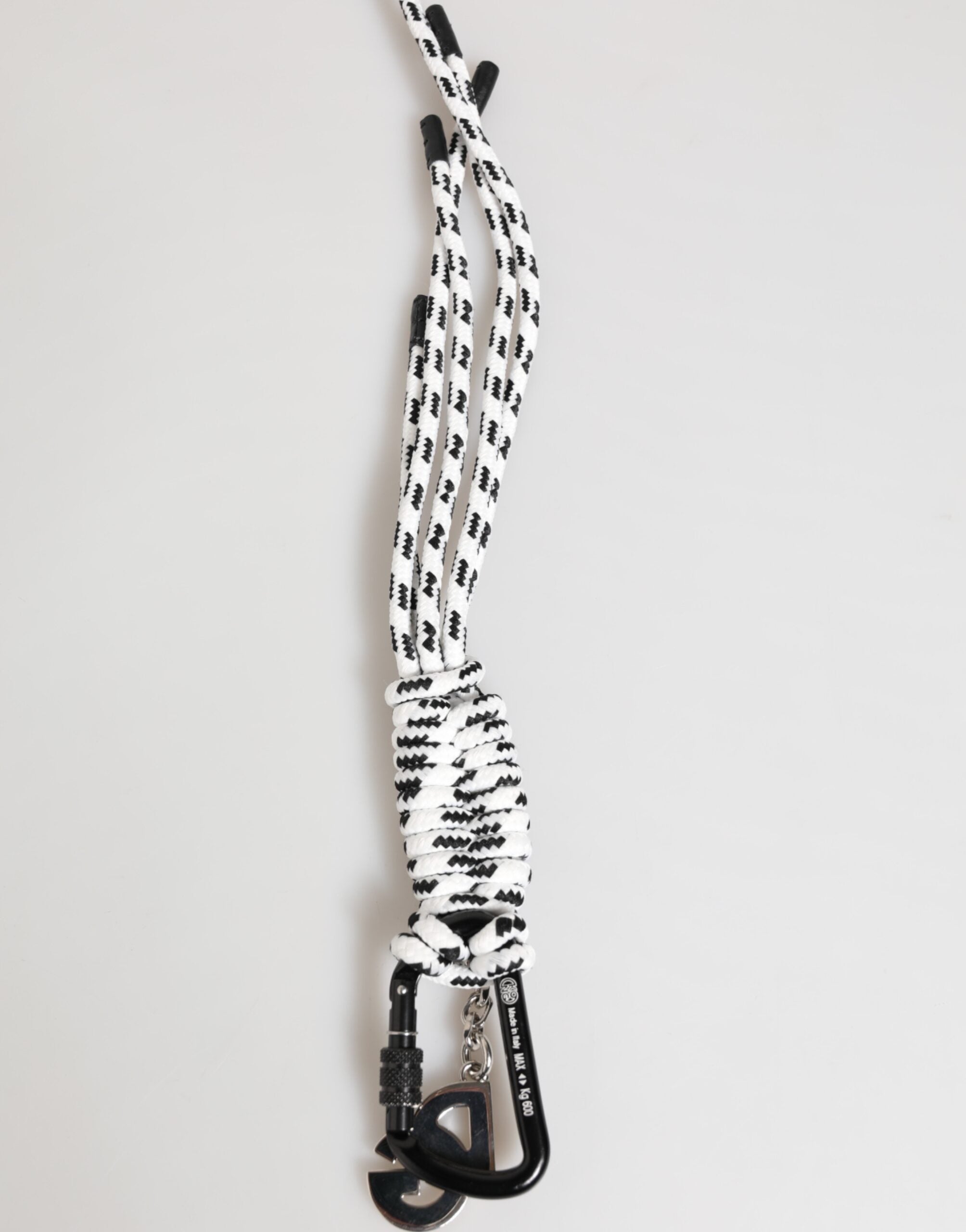 Multicolor Polyester Tape String DG Logo Keychain Keyring - ventzia