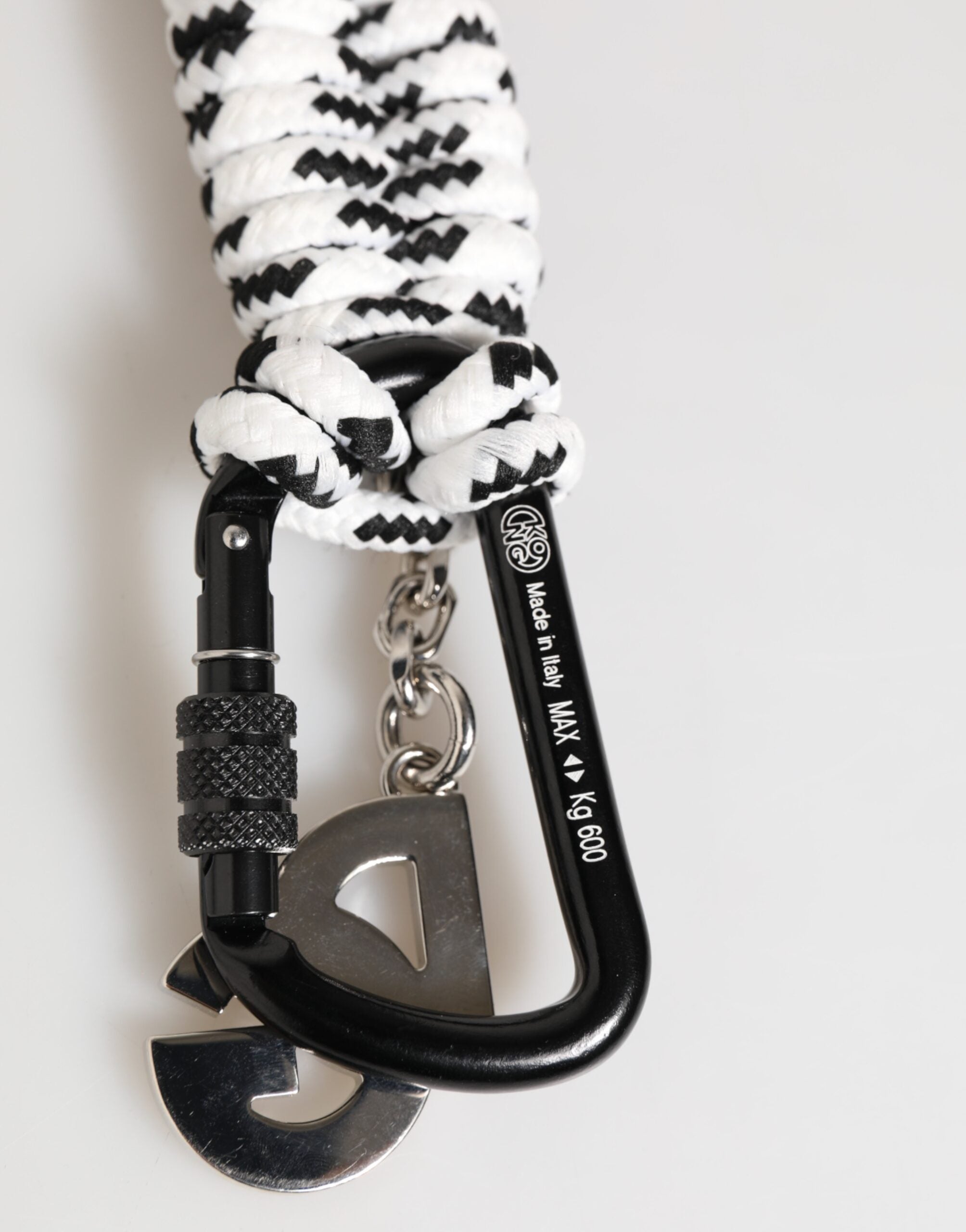 Multicolor Polyester Tape String DG Logo Keychain Keyring - ventzia