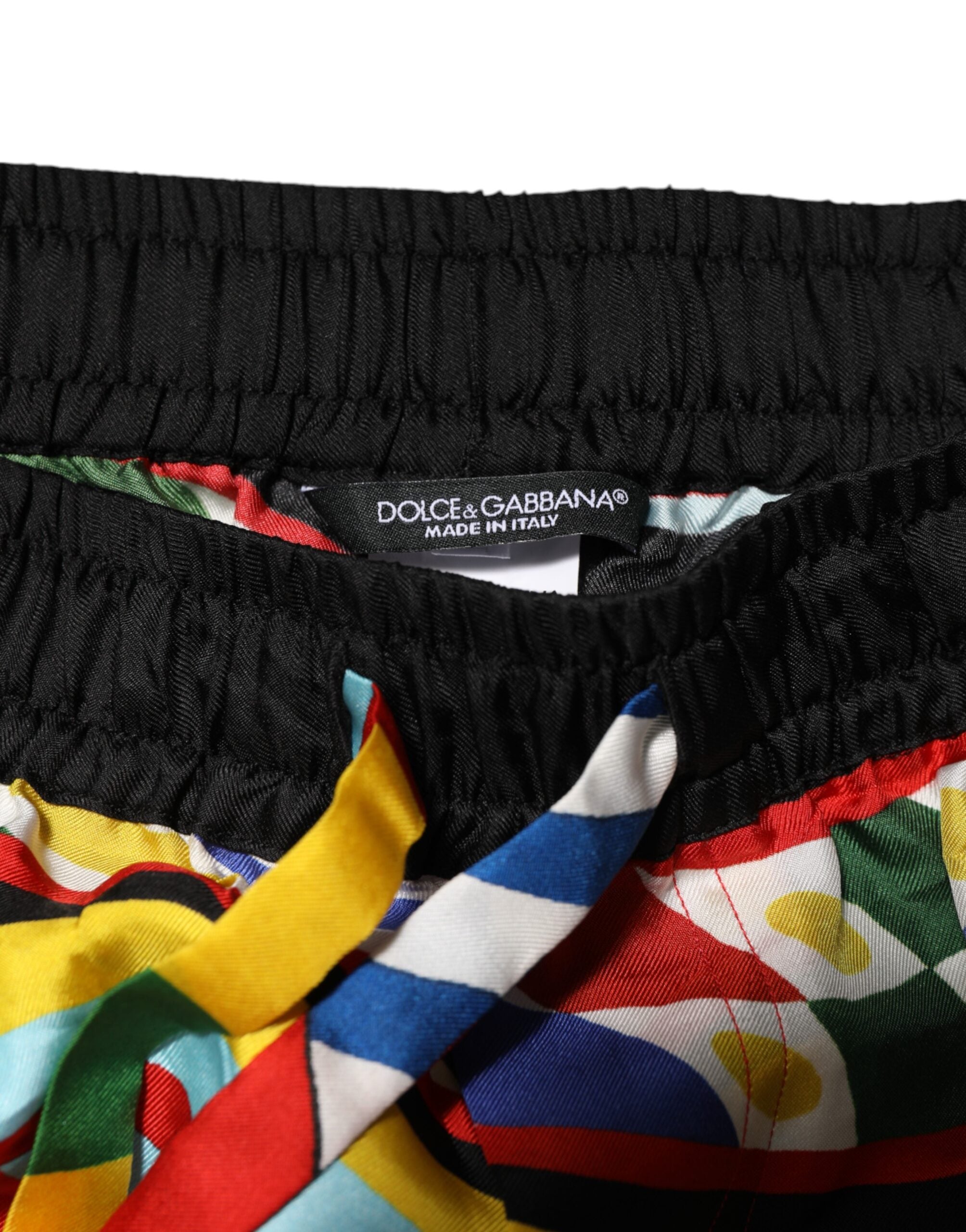 Multicolor Sicilian Carretto Shorts Swimwear - ventzia