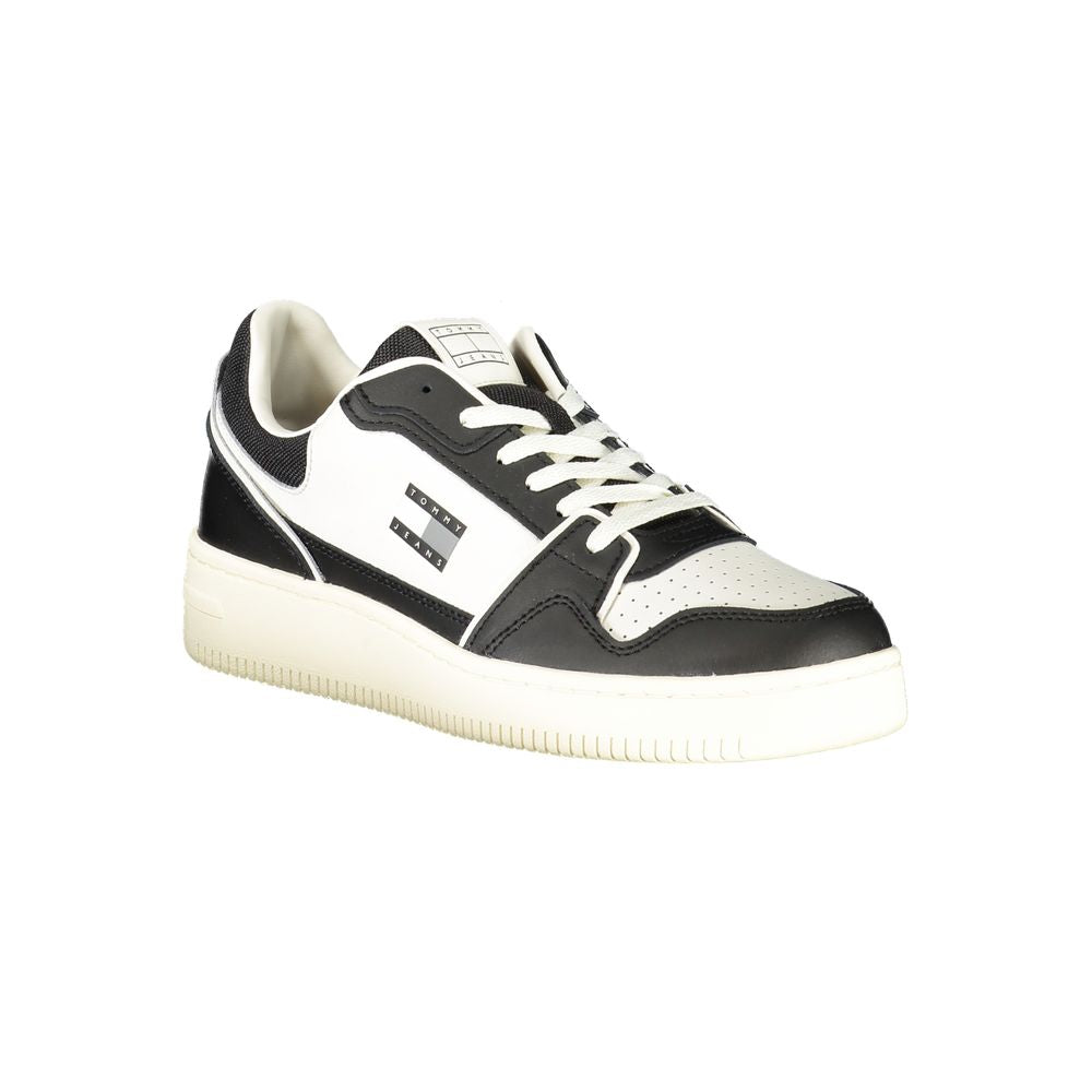Black Polyurethane Men Sneaker - ventzia