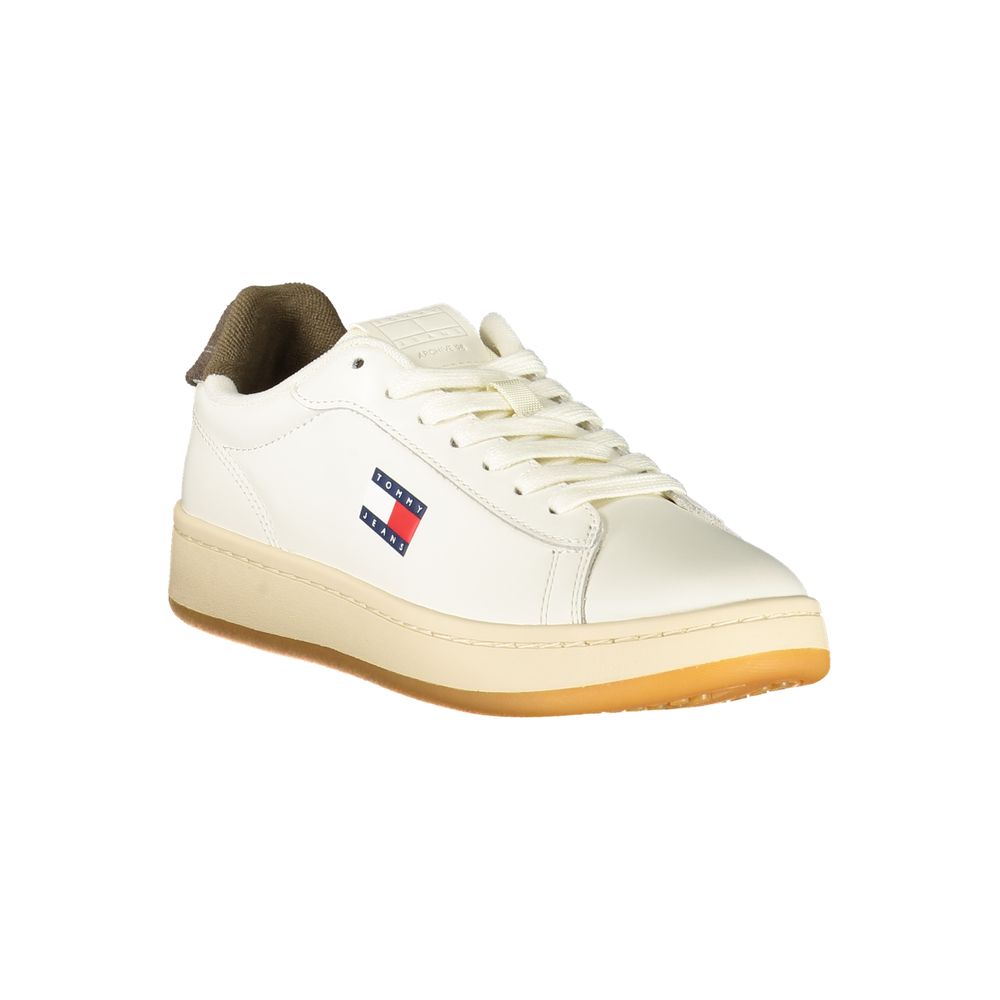 Bianco Polyurethane Women Sneaker - ventzia