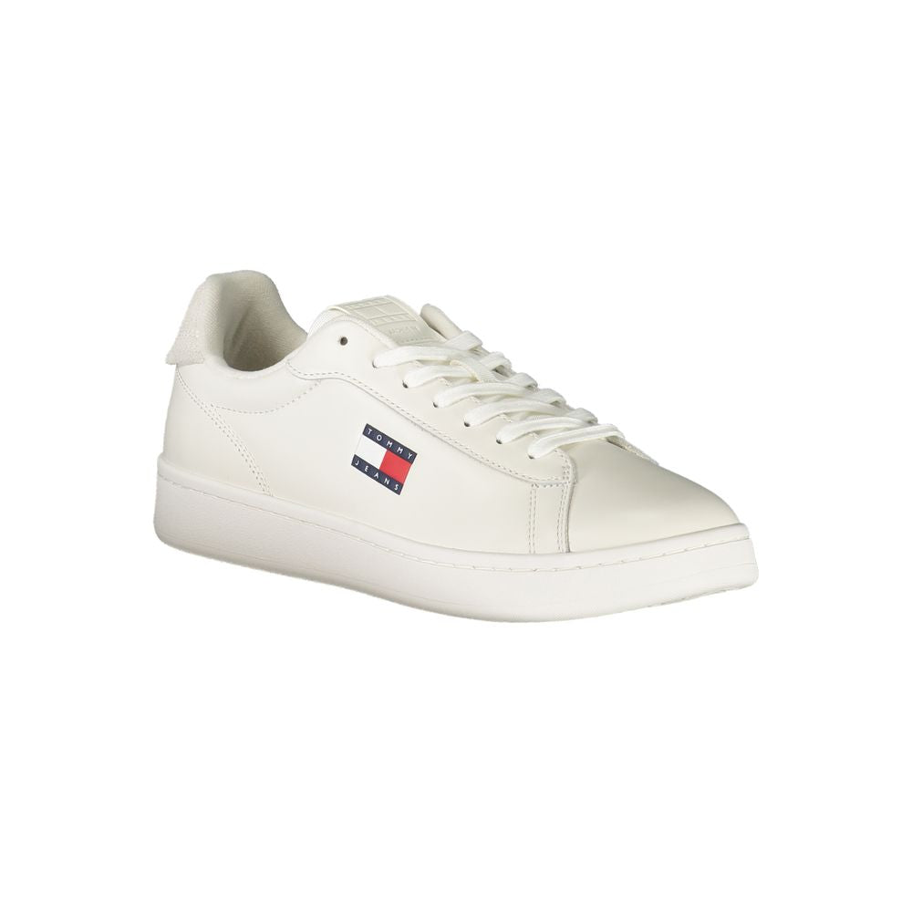 Bianco Polyurethane Men Sneaker - ventzia